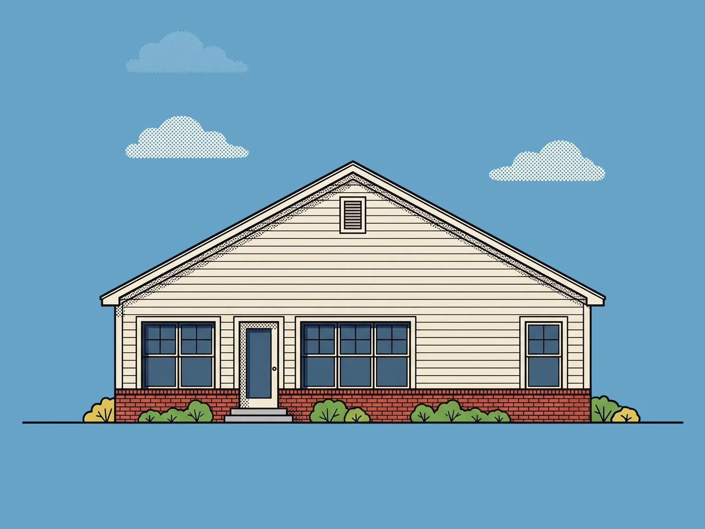 Rear elevation of The Magnolia, illustrative