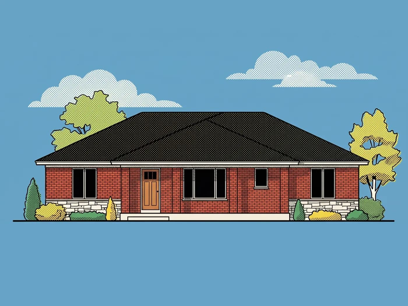 Rear elevation of The Porter, illustrative