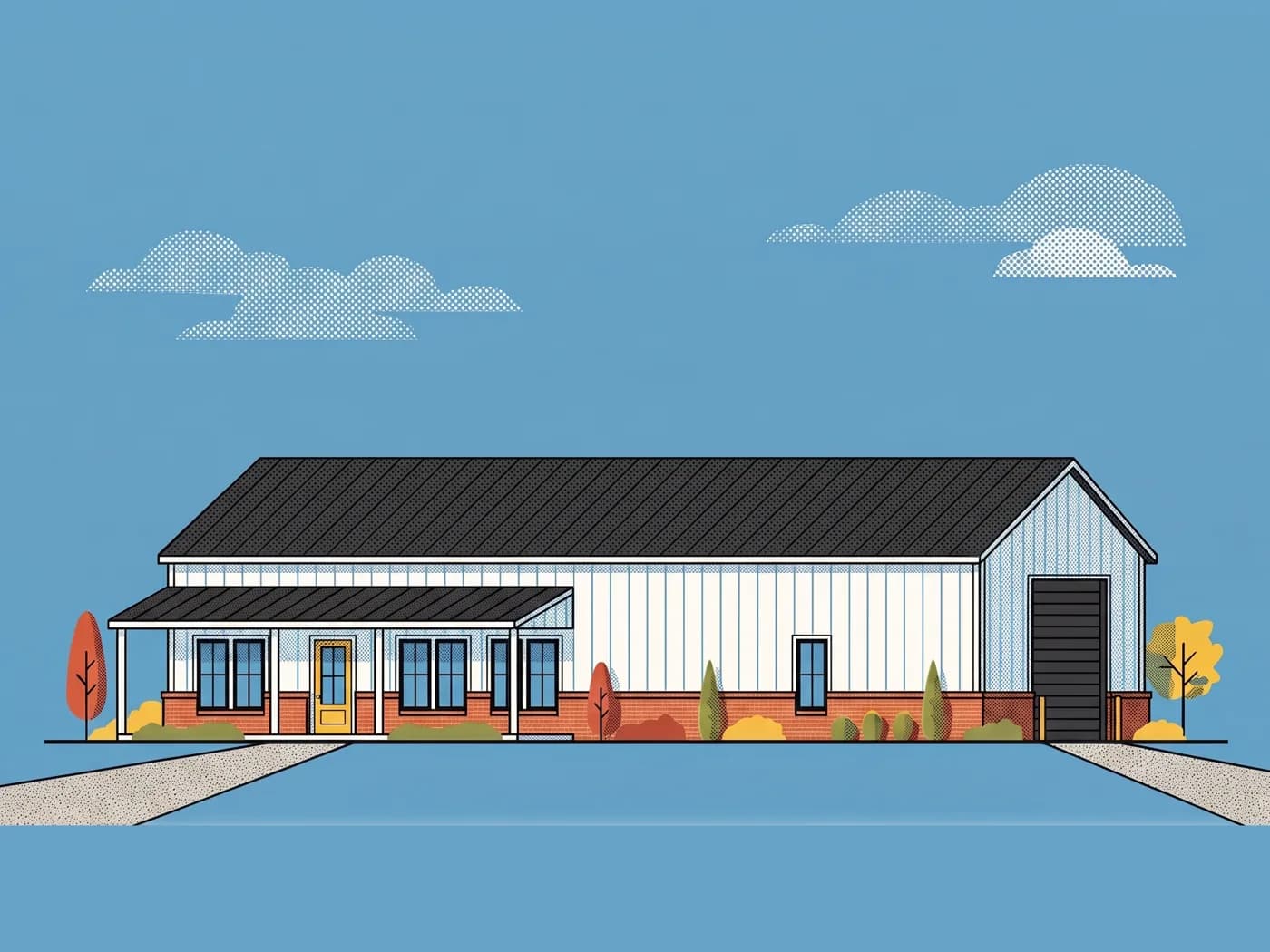 Street view of The Shouse 1800, illustrative