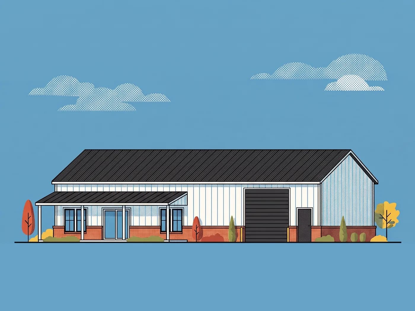 Rear elevation of The Shouse 1800, illustrative