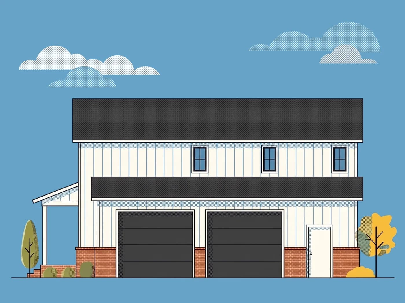 Side elevation of The Dayton, illustrative
